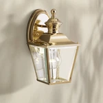 Kichler Solid Brass Carriage 10" High Outdoor Wall Light. Fixed Price $239.99.