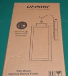Lit-path Dusk To Dawn Outdoor Wall Lantern, Sconce As Porch Lighting Fixtur. Fixed Price $22.95.