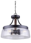 Canarm Riva ICH730A03BKW16 3-LIGHT 16" Chandelier Seeded Glass, Dual Mount. Fixed Price $99.95.