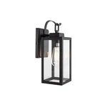 14" Small Size Square Outdoor Wall Lantern Yorand Modern Black Light. Fixed Price $45.81.