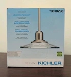 Kichler Galileo Led Mini Pendant Light Brushed Nickel Finish Coastal Clear Glass. Fixed Price $39.50.