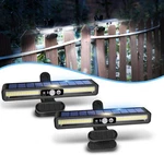 2 Pack Solar Motion Sensor Lights Clip Outdoor Led White Security Yard Fence. Fixed Price $21.64.