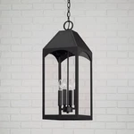 Burton 26 1/2" High Black 4-LIGHT Outdoor Hanging. Fixed Price $332.00.