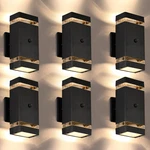 Futxnziey Outdoor Wall Lights 6 Packs Integrated Led Up Down Modern. Fixed Price $240.93.