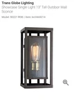 Trans Globe Lighting 50220ROB Wall Lantern Oil Rubbed Bronze. Fixed Price $60.00.