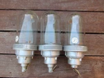 Vintage Hazardous (3) Ceiling Light Fixtures Killark Model Vfc 200. Fixed Price $38.50.