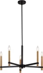 Vaxcel Lighting H0267 Damen 25"W Taper Candle Style - Matte Black /. Fixed Price $249.99.
