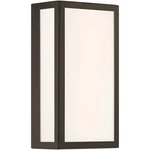 Access Lighting 20090LEDMG-BL/ACR Geo 12 Inch Black Outdoor Wall Sconce. Fixed Price $168.00.