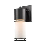 Z-lite Luminata Outdoor Wall Lt, 6.5X4.5X13.75", Black, Opal 560M-BK-LED. Fixed Price $109.99.