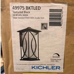 Kichler 49975 Bktled Outdoor Wall Light 16W 3000K Textured Black New. Fixed Price $90.00.