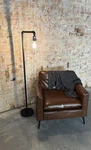 Kenroy Leavenworth Bronzed Graphite 59 Rustic Industrial One Light Floor Lamp. Fixed Price $97.50.