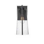 Artcraft Portofino Outdoor 14" Wall Sconce, Black/clear - AC8821BK. Fixed Price $170.00.