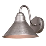 Vaxcel Outland 10'' Outdoor Wall Light, Brushed Pewter - T0490. Fixed Price $89.99.