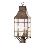 Irvins Country Tinware Stenton Outdoor Post Light Solid Weathered Brass. Fixed Price $579.95.