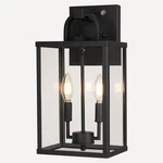 Large Outdoor Fixutre 2-LIGHT, Dusk To Dawn Lighting Farmhouse Fro. Fixed Price $70.99.