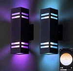 Rosykite Up Down Wall Sconce Rgb Color Changing Lights 1200LM, Dusk To Dawn. Fixed Price $127.17.