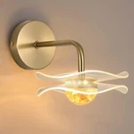1 Pack Gold Wall Sconce, Flower Shaped Split Design Lamp Fixture. Fixed Price $39.99.
