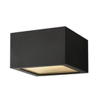 Hinkley Light Kube Outdoor Flush Mount, Satin Black - 1765SK. Fixed Price $279.00.