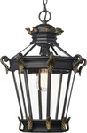 Large Vintage Outdoor Pendant Light With Clear Glass - Black Finish. Fixed Price $349.99.