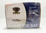 Hampton Bay Rigby 1 Light Matte Black Flush Mount Ceiling Fixture. Fixed Price $31.19.