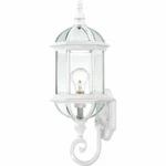 Nuvo 60-4971 22" Outdoor Wall Light White Finish With Clear Beveled Glass. Fixed Price $103.99.