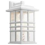 Kichler Beacon Square Large Outdoor Wall Light, White - 49831WH. Fixed Price $299.99.