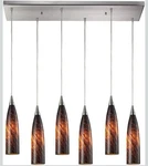 Elk Lighting Lungo Pendant Satin Nickel 501-6RC-ES New Open Box. Fixed Price $174.99.