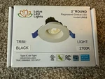 Lotus Led Lights 2" Round Regressed Gimbal 5W 2700K 120V Black LRG2 New. Fixed Price $24.95.