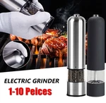 1/2/3/5/10PCS Stainless Steel Electric Salt Pepper Grinder Mill Spice W/ Light. Fixed Price $7.89.