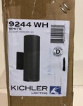 Kichler 9244WH 12 In. Independence 2-LIGHT White Outdoor Wall Cylinder. Fixed Price $39.99.