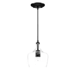 Hukoro Alfa 60-W 1-LIGHT Dark Bronze Mini Pendant With Clear Glass Shade. Fixed Price $19.99.