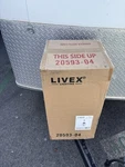 Livex Nyack 3-LT Outdoor Pendant Lantern, Black/nickel Cluster/clear 20593-04. Fixed Price $200.00.