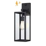 Hukoro Martin 18.8 In. Matte Black Motion Sensor Outdoor Hardwired Wall Lantern. Fixed Price $39.95.