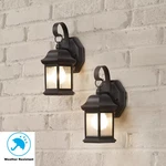 10.5 In. 1-LIGHT Bronze Outdoor Wall Fixture Sconce With Seeded Glass (2-P. Fixed Price $70.76.