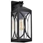 Nuvo Lighting Oaklyn 6" Wall Lantern, Black/clear Glass 60-8122. Fixed Price $171.99.