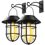Solar Lantern Hanging Lights Outdoor, Waterproof Metal Wall Wit.... Fixed Price $45.27.