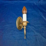 Single Antique Brass Wall Sconce Nice Rewired Great 77B. Fixed Price $245.00.
