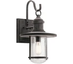 Kichler Riverwood Outdoor Wall Sconce, Light Incandescent 150 Watts, Zinc. Fixed Price $249.39.