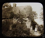 Glass Magic Lantern Slide Hampton Lucy Thatched Cottage C1900 Warwickshire. Fixed Price $20.17.
