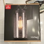 Globe Vintage Axel Outdoor Wall Mounted Light Matte Black Weather Resistant E26. Fixed Price $40.00.