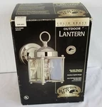 The Hampton Bay Exterior Light Polished Brass Outdoor Lantern 249-897. Fixed Price $25.49.