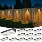 Bridika Solar Fence Lights Outdoor Waterproof, 12 Pack, Black. Fixed Price $85.35.
