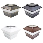 12 Black Bronze Brown White 4 X Solar Post Lights Outdoor Deck Cap Fence Vinyl. Fixed Price $69.95.