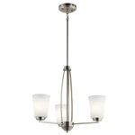 Kichler 44050 Nickel Tao 3-LIGHT 21-3/4"W Chandelier. Fixed Price $171.98.