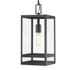 Z-lite 596CHM Nuri 8"W Outdoor Mini Pendant Black. Fixed Price $204.00.