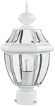 Livex Monterey 16 1/2" High White Lantern Outdoor Post Light. Fixed Price $132.50.