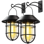 Solar Lantern Hanging Lights Outdoor, Waterproof Metal Wall Wit.... Fixed Price $50.86.