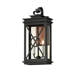 Black Aged Copper Two Light Outdoor Wall Sconce From The Yorktown Vx Collection. Fixed Price $398.00.