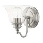Livex Lighting 16931 Moreland 8" Tall Commercial Bathroom Sconce - Nickel. Fixed Price $74.96.