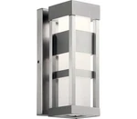 Kichler 59035BALED Ryler Outdoor Wall Sconce, 1-LIGHT Watts, Brushed Aluminum. Fixed Price $131.15.